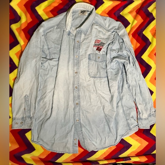 Lee Other - Vintage Lee Tampa Bay buccaneers Super Bowl champions Jean jacket 2003
